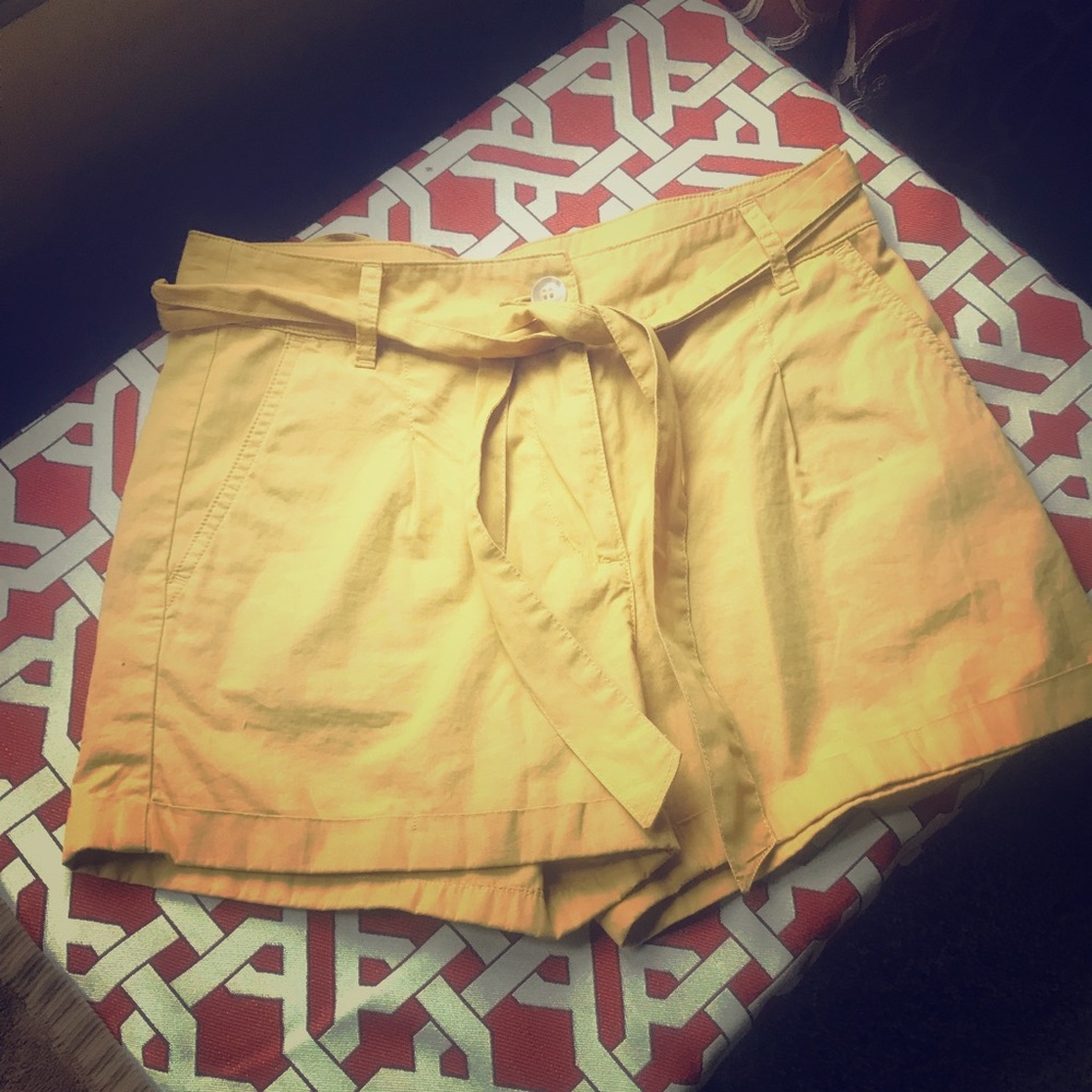 Forever 21 mustard shorts